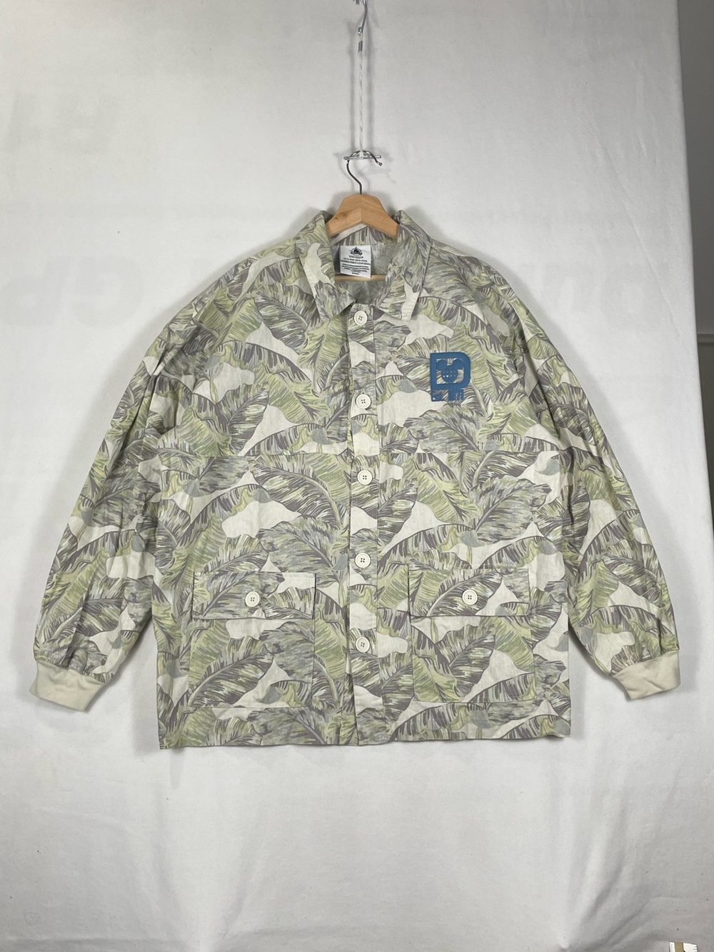 Walt Disney World Cotton Linen Blend Spirit Jersey Button Cuffed Shacket Sz XL